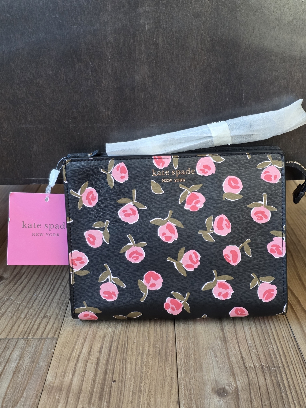 Kate Spade New York Spencer Ditsy Rose Printed Wristlet